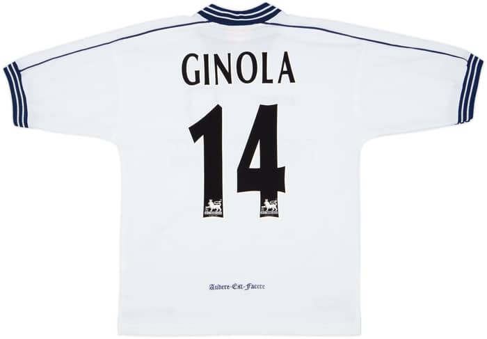 1997-99 Tottenham Home Shirt Ginola #14 - 9/10 - (S)