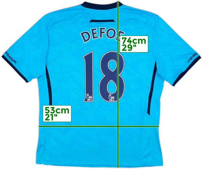 2013-14 Tottenham Away Shirt Defoe #18 - 5/10 - (XL)