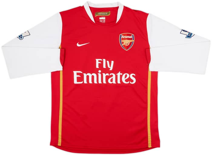 Camiseta de local del Arsenal 2006-08 L/S v.Persie #11 - 8/10 - (M)