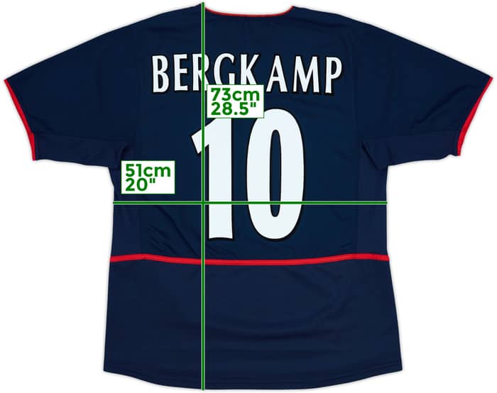 2002-04 Arsenal Away Shirt Bergkamp #10 - 6/10 - (L)