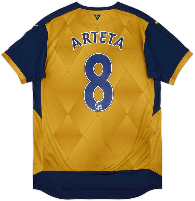 2015-16 Arsenal Away Shirt Arteta #8 - 8/10 - (M)