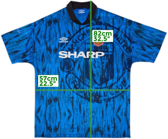 1992-93 Manchester United Away Shirt - 7/10 - (XL)