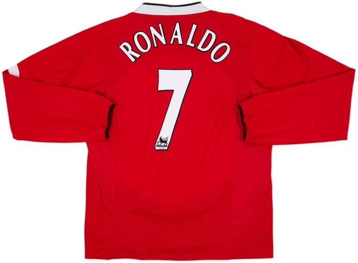2004-06 Manchester United Home L/S Shirt Ronaldo #7 - 8/10 - (XXL)