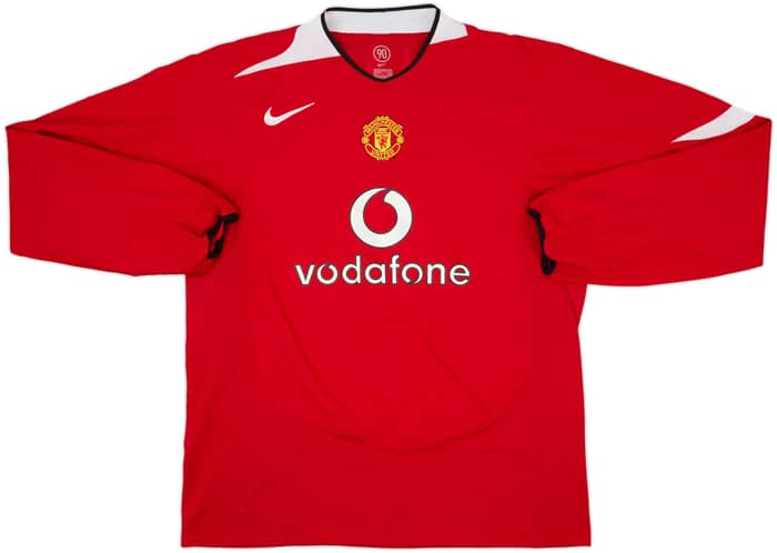 2004-06 Manchester United Home L/S Shirt Ronaldo #7 - 8/10 - (XXL)