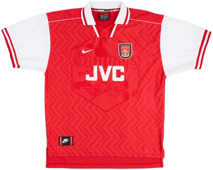 1996-98 Arsenal Home Shirt Bergkamp #10 - 8/10 - (XXL)