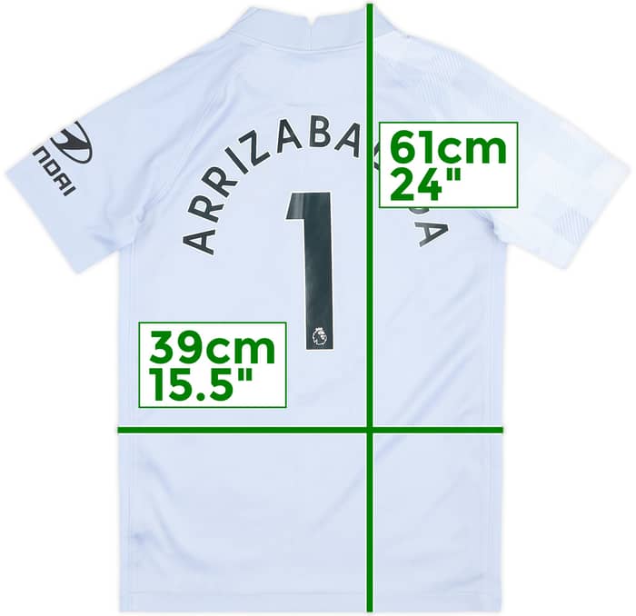 2022-23 Chelsea GK S/S Shirt Arrizabalaga #1 - 8/10 - (M.Boys)