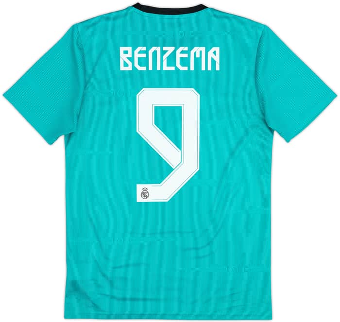 2021-22 Real Madrid Third Shirt Benzema #9 - 8/10 - (S)