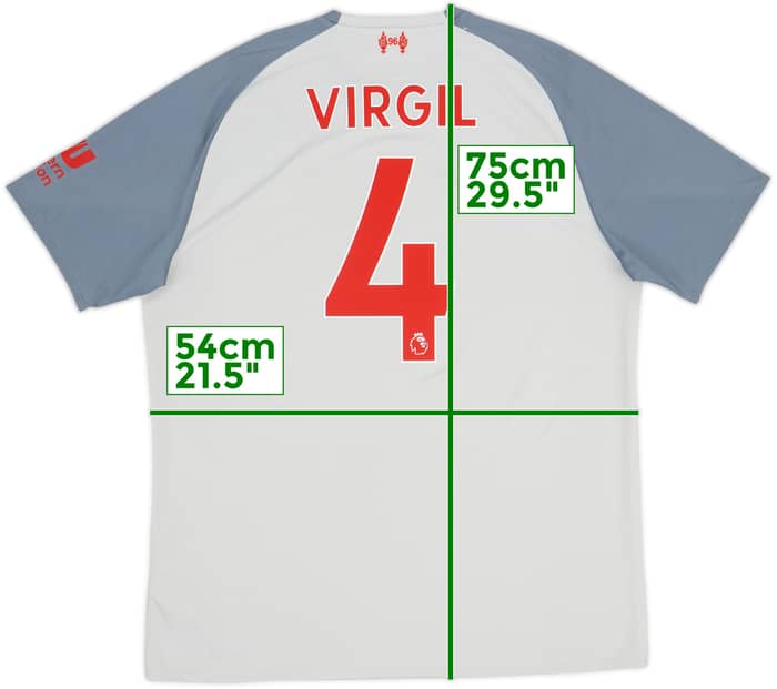 2018-19 Liverpool Tercera Camiseta Virgil #4 - 9/10 - (L)