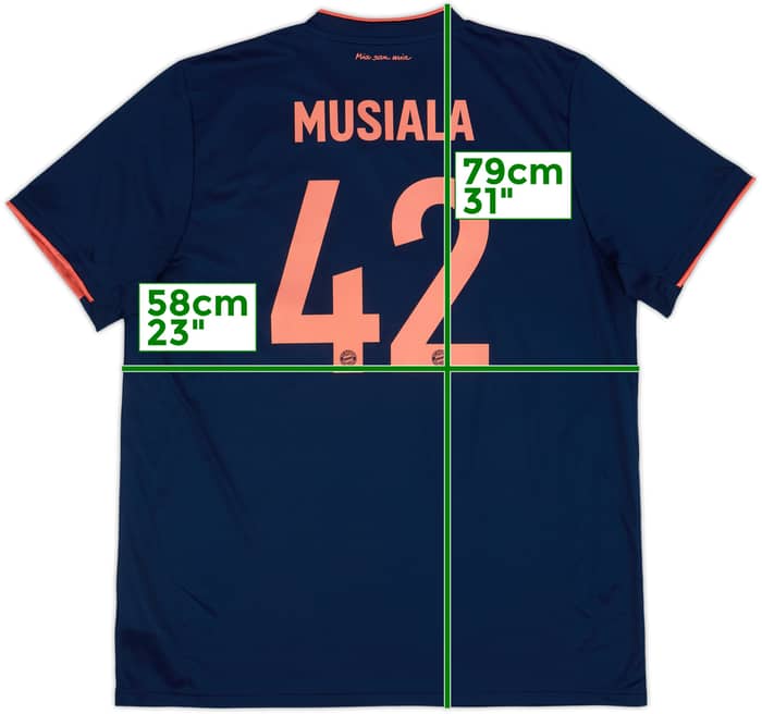 2019-20 Bayern Munich Third Shirt Musiala #42 - 8/10 - (XL)