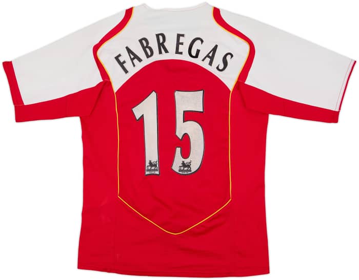 2004-05 Arsenal Home Shirt Fabregas #15 - 6/10 - (M)