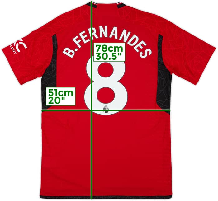 2023-24 Manchester United Authentic Home Shirt B.Fernandes #8 (L)