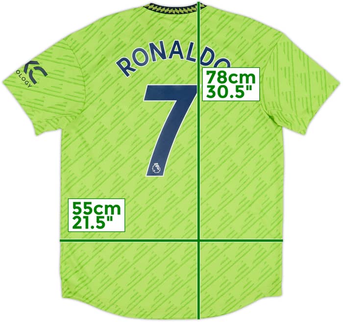 2022-23 Manchester United Authentic Third Shirt Ronaldo #7 (L)