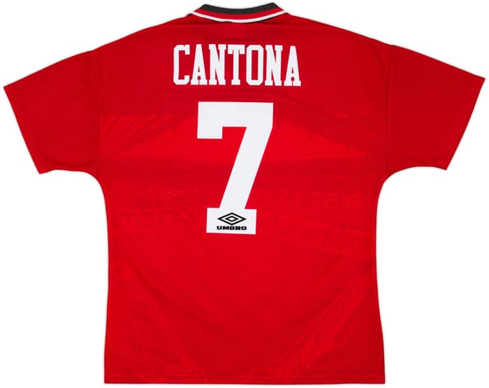 1994-96 Manchester United Home Shirt Cantona #7 - 8/10 - (M)