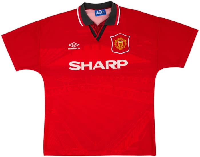 1994-96 Manchester United Home Shirt Cantona #7 - 8/10 - (M)