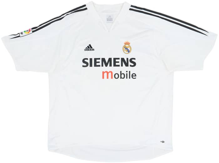 2004-05 Real Madrid Home Shirt Zidane #5 - 8/10 - (XXL)