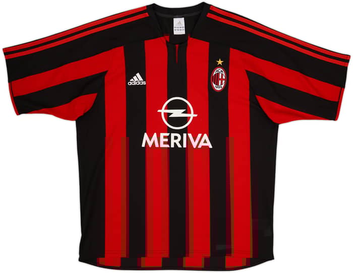 2003-04 AC Milan Home Shirt Rivaldo #11 - 6/10 - (L)