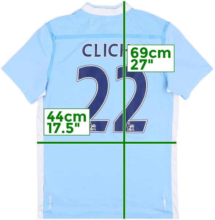 Camiseta de local del Manchester City 2011-12 Clichy #22 - 6/10 - (S)