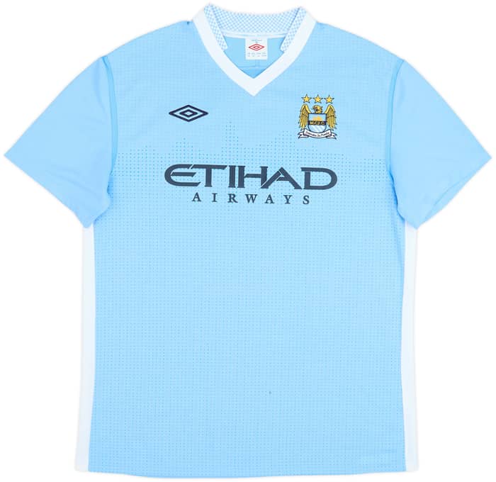 2011-12 Manchester City Home Shirt Silva #21 - 8/10 - (L)