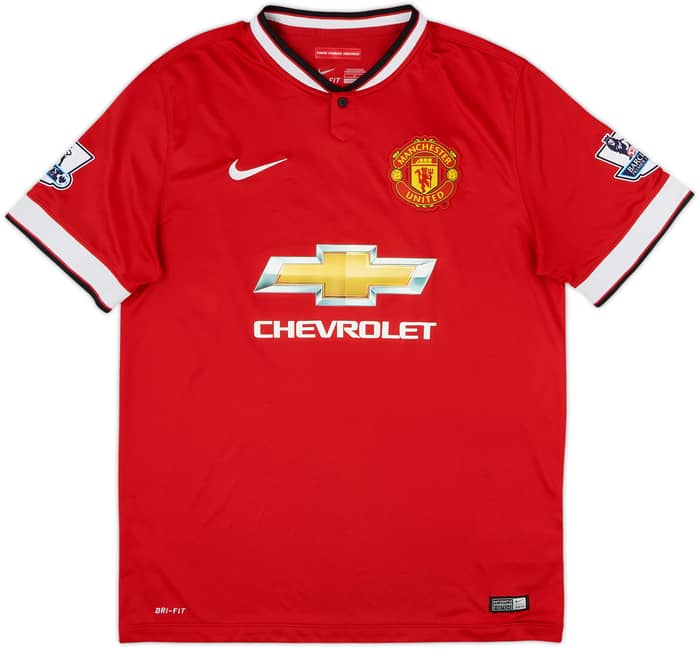2014-15 Manchester United Camiseta Local Mata #8 - 7/10 - (L)