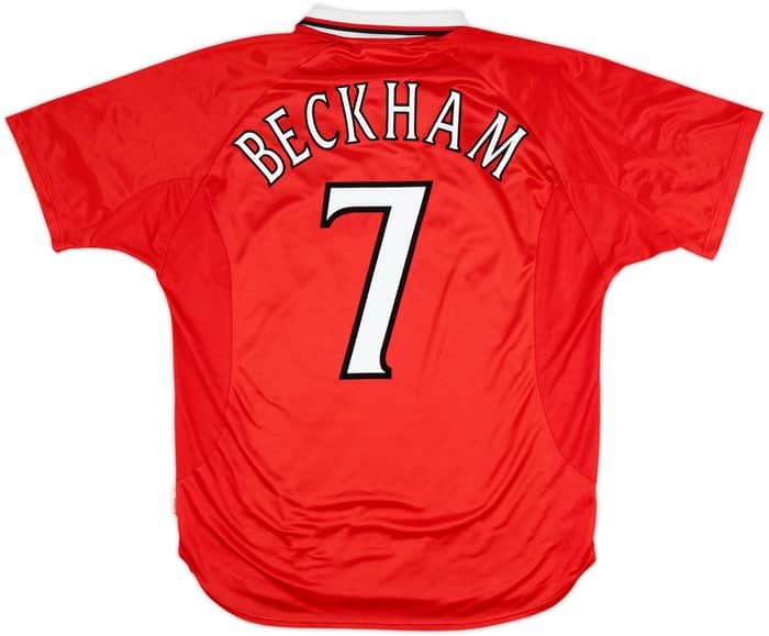 1999-00 Manchester United 'CL Winners' Shirt Beckham #7 - 8/10 - (XL)