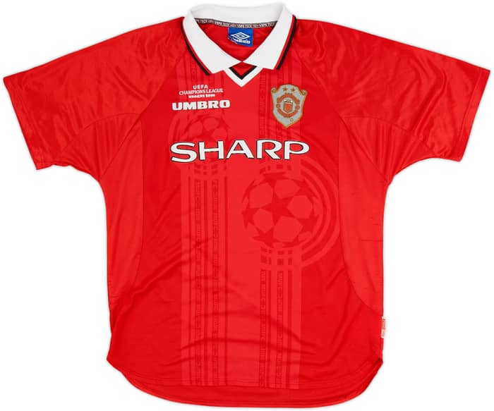 1999-00 Manchester United 'CL Winners' Shirt Beckham #7 - 8/10 - (XL)