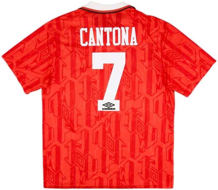 1992-94 Manchester United Home Shirt Cantona #7 - 8/10 - (XL)