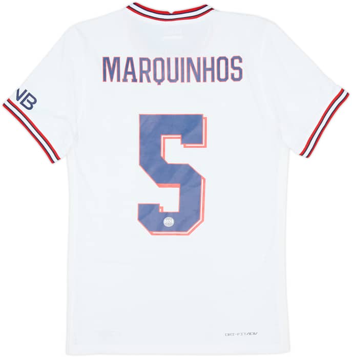 2021-22 Paris Saint-Germain Authentic Fourth Shirt Marquinhos #5 - 9/10 - (S)