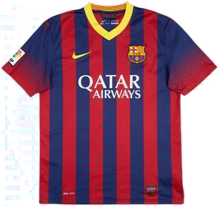 2013-14 Barcelona Home Shirt Neymar Jr #11 - 8/10 - (M)