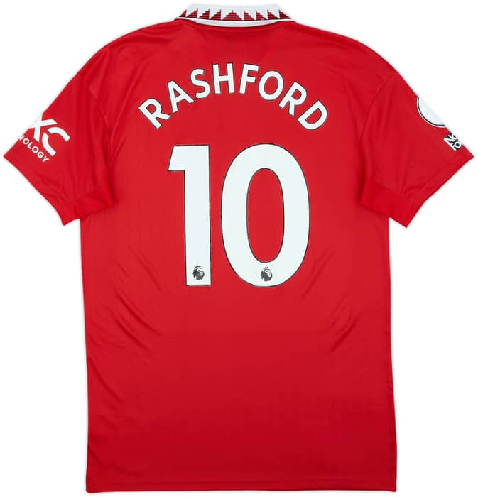 2022-23 Manchester United Home Shirt Rashford #10 - 9/10 - (M)