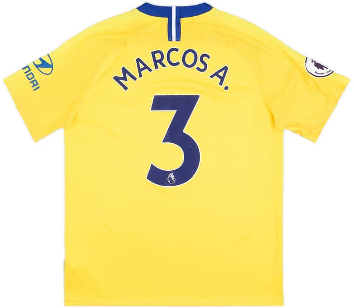 2018-19 Chelsea Away Shirt Marcos A. #3 - 7/10 - (L)