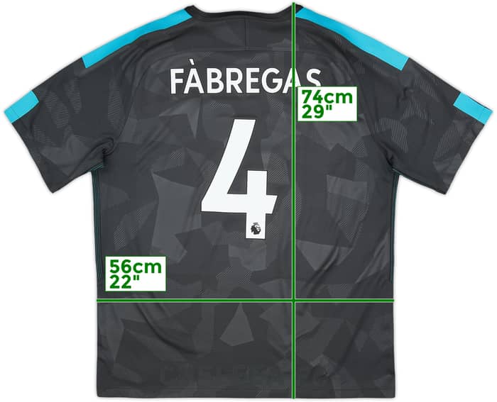 2017-18 Chelsea Third Shirt Fabregas #4 - 9/10 - (XL)