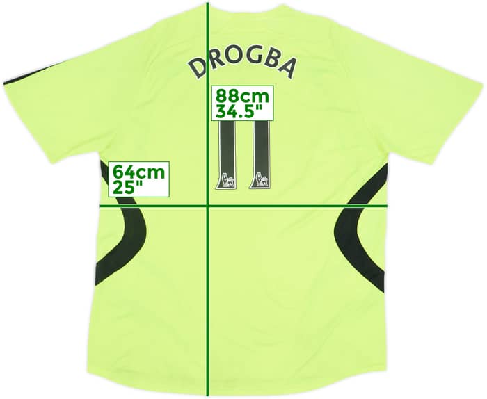 2007-08 Chelsea Away Shirt Drogba #11 - 8/10 - (XXL)