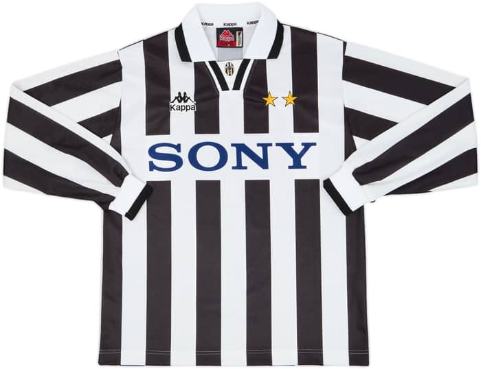 1995-97 Juventus Home L/S Shirt - 9/10 - (S)