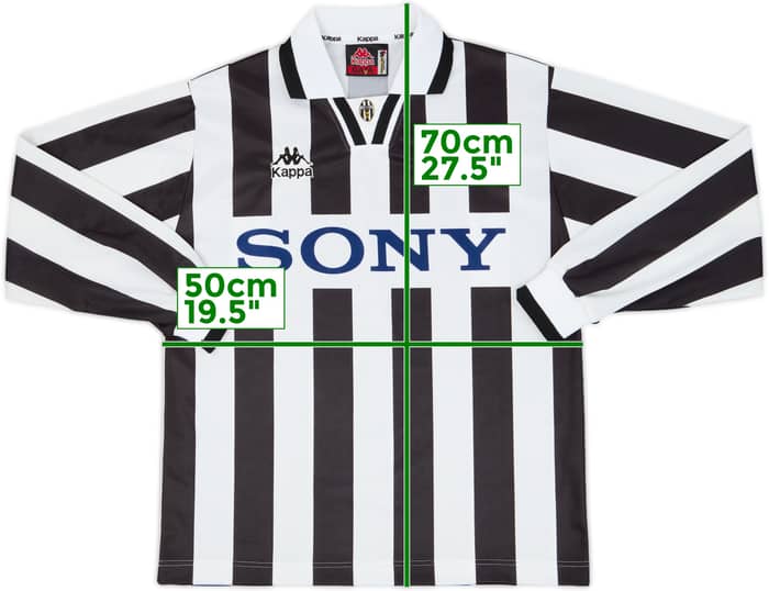 1995-97 Juventus Home L/S Shirt - 9/10 - (S)
