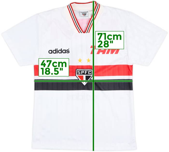 Camiseta de local del Sao Paulo 1996 #9 - 8/10 - (S)