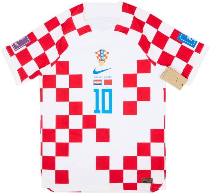 2022-23 Croatia 'vs Morocco' Authentic Home Shirt Modric #10 (M)