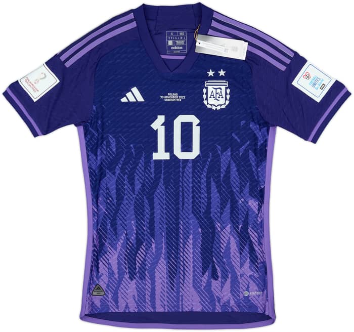 2022-23 Argentina 'vs Poland' Authentic Away Shirt Messi #10 (S)