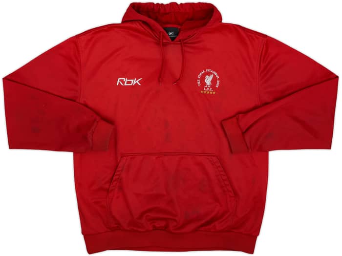 2005-06 Liverpool Reebok 'The Final Istanbul' Hooded Sweat Top - 4/10 - (L)