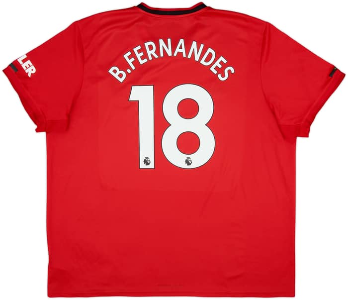 2019-20 Manchester United Home Shirt B.Fernandes #18 - 7/10 - (3XL)