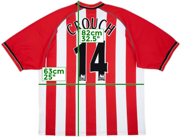 2003-05 Southampton Camiseta Local Crouch #14 - 8/10 - (XL)