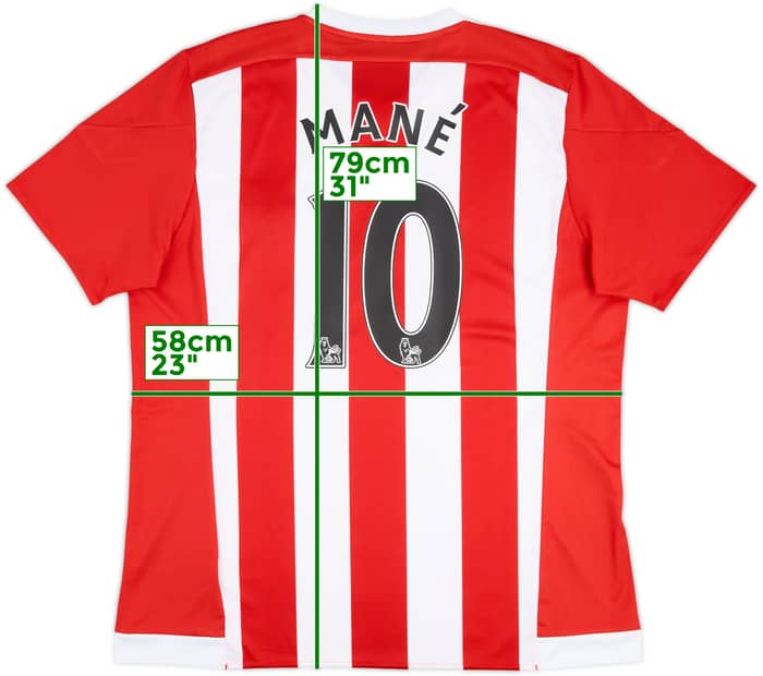 2015-16 Southampton Home Shirt Mane #10 - 8/10 - (XL)