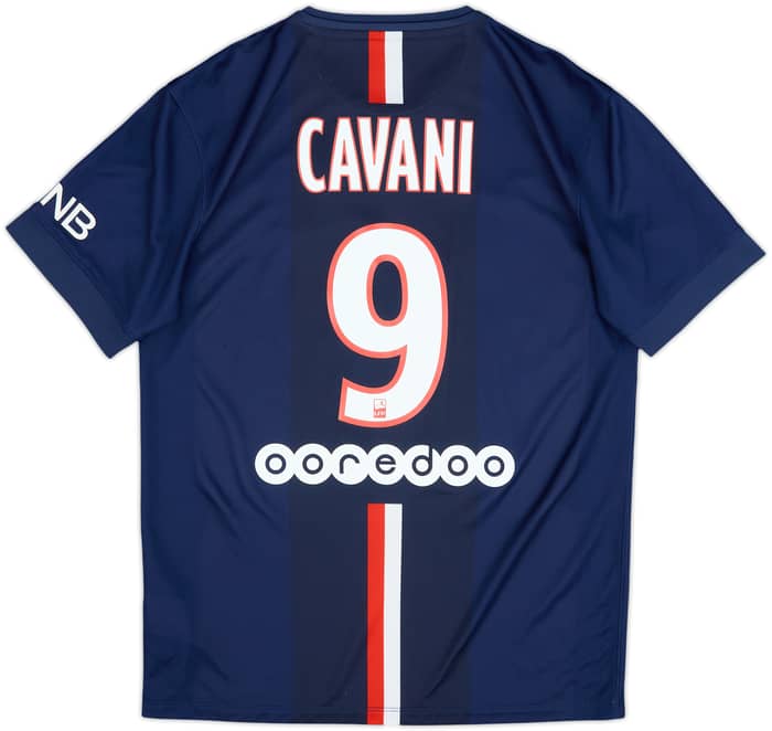 2014-15 Paris Saint-Germain Home Shirt Cavani #9 - 8/10 - (M)