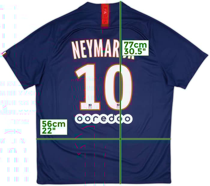 2019-20 Paris Saint-Germain Home Shirt Neymar Jr #10 - 9/10 - (XL)