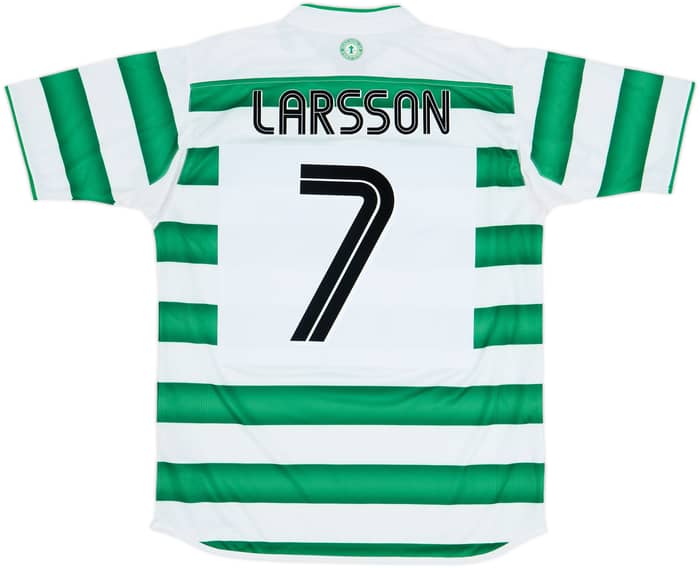 2003-04 Celtic Home Shirt Larsson #7 - 8/10 - (M)
