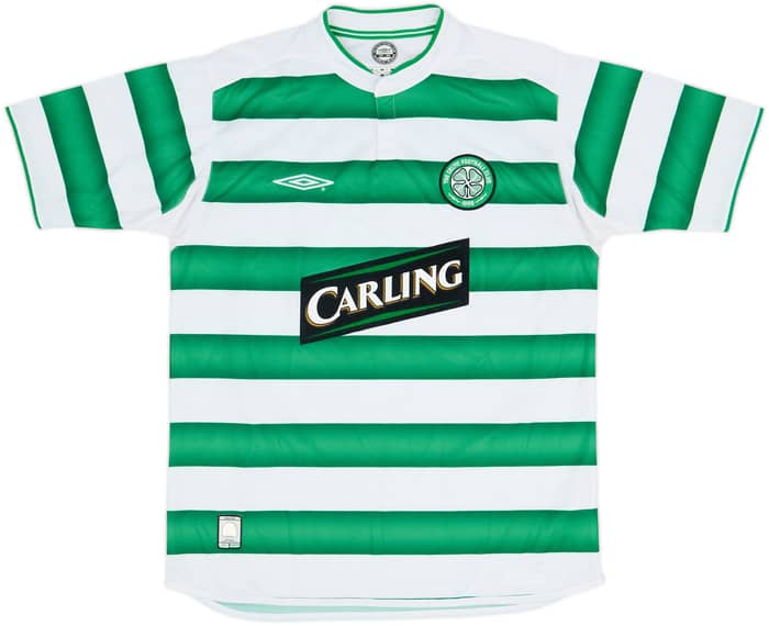 2003-04 Celtic Home Shirt Larsson #7 - 8/10 - (M)