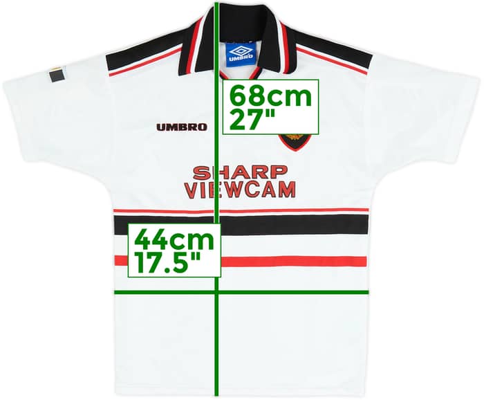 1997-99 Manchester United Away Shirt - 9/10 - (M.Boys)