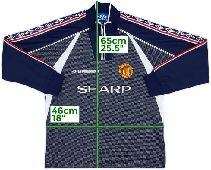 1998-99 Manchester United Camiseta de Arquero - 8/10 - (L. Niños)