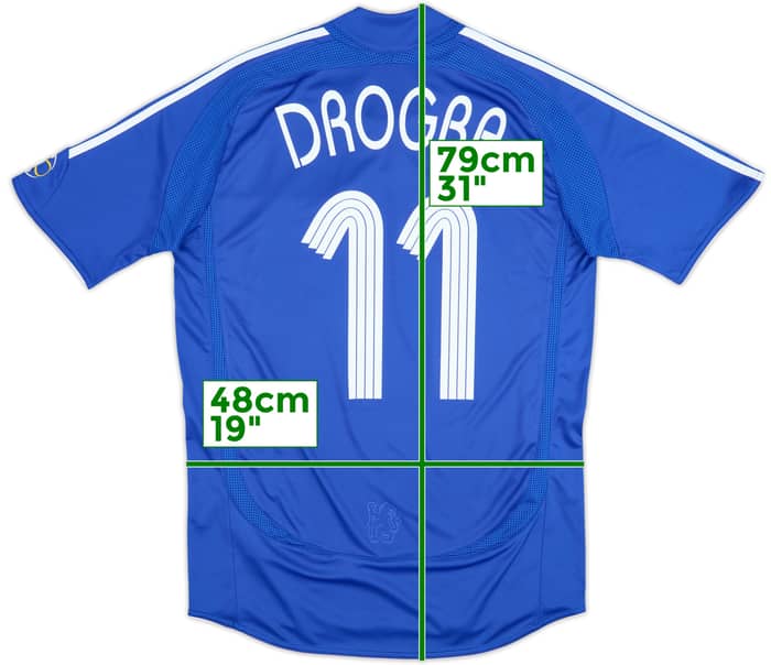 2006-08 Chelsea Home Shirt Drogba #11 - 6/10 - (S)