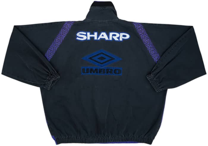 1996-97 Manchester United Umbro 1/4 Zip Drill Top - 6/10 - (XL)