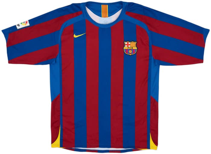 2004-05 Barcelona Home Shirt Ronaldinho #10 - 8/10 - (M)